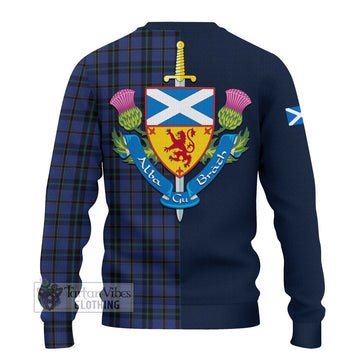 Hope (Vere - Weir) Tartan Ugly Sweater with Scottish Lion Royal Arm Half Style