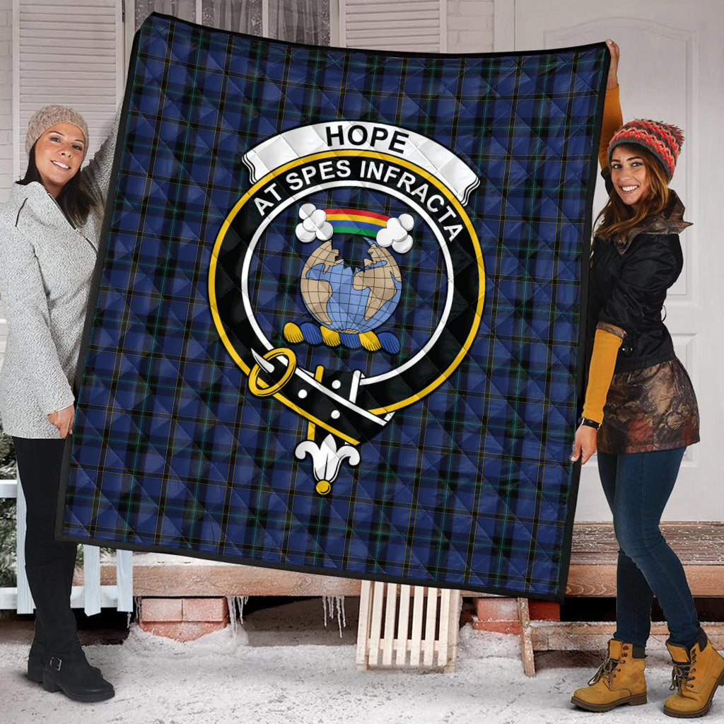 hope-vere-weir-tartan-quilt-with-family-crest