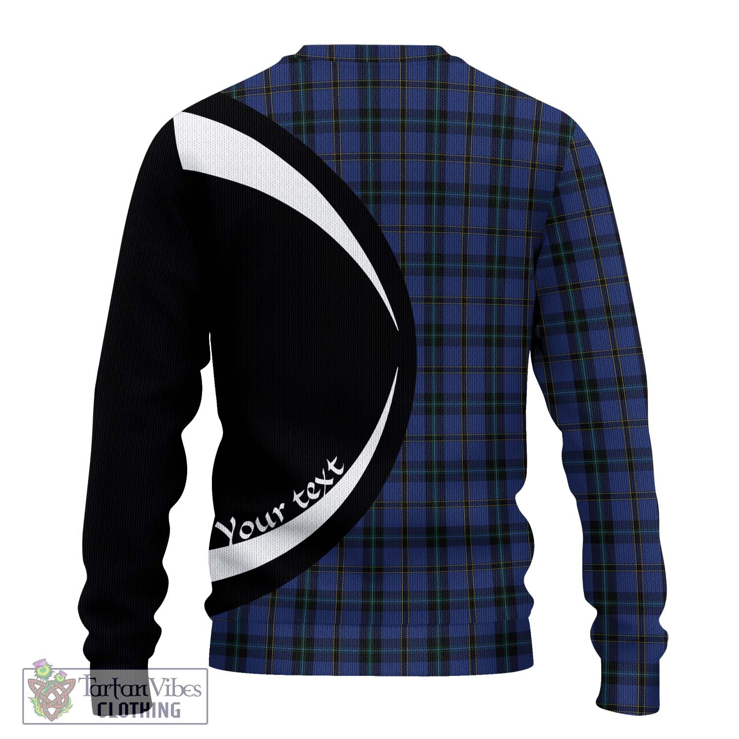 Hope (Vere - Weir) Tartan Ugly Sweater with Family Crest Circle Style - Tartan Vibes Clothing