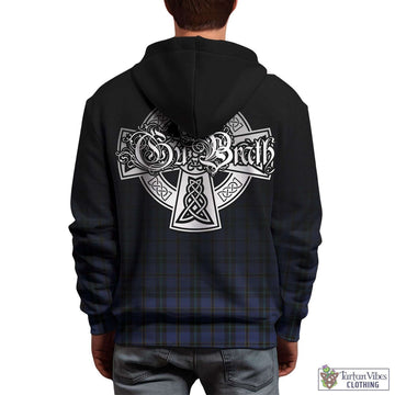 Hope (Vere-Weir) Tartan Hoodie Featuring Alba Gu Brath Family Crest Celtic Inspired