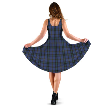 Hope (Vere-Weir) Tartan Sleeveless Midi Womens Dress