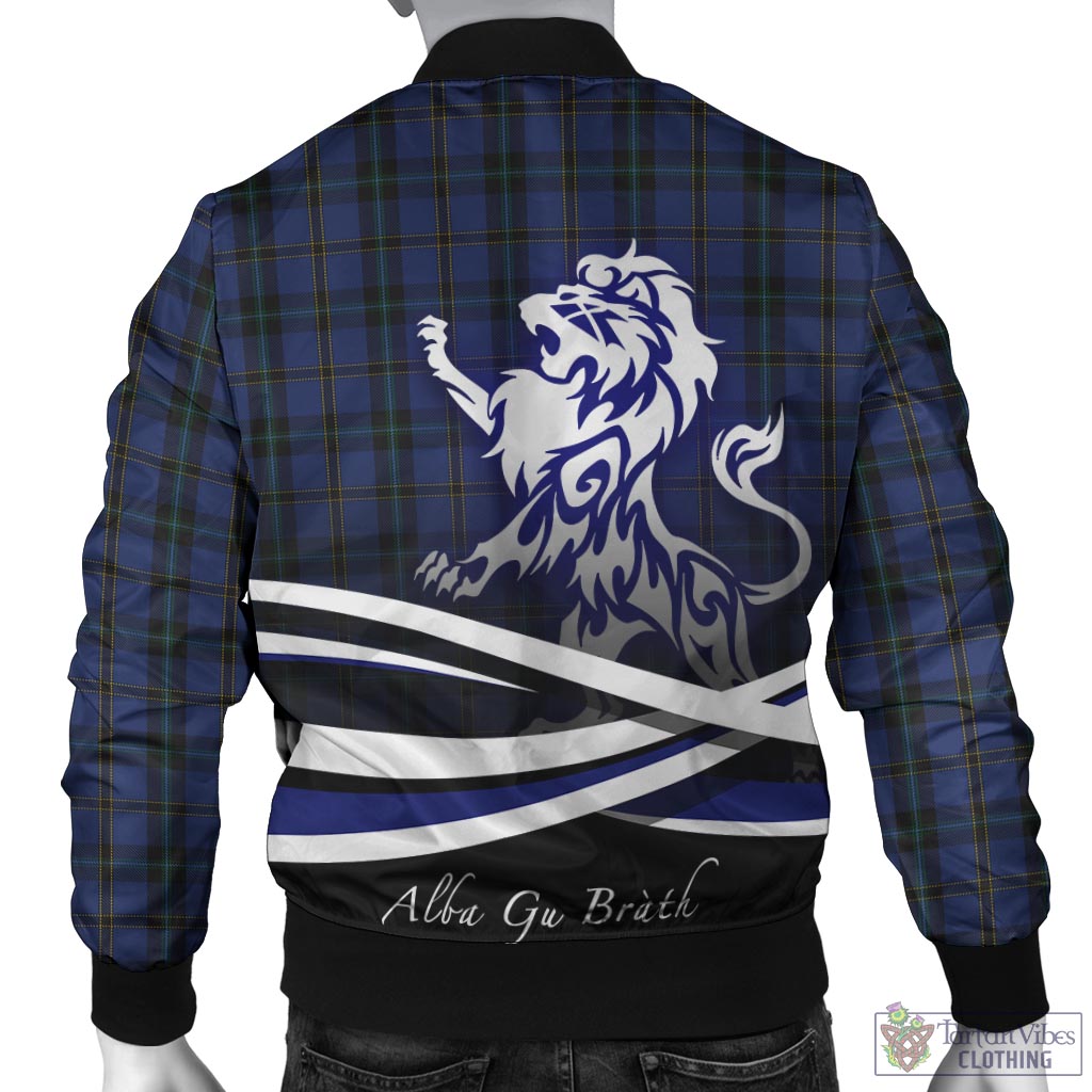 Tartan Vibes Clothing Hope (Vere-Weir) Tartan Bomber Jacket with Alba Gu Brath Regal Lion Emblem