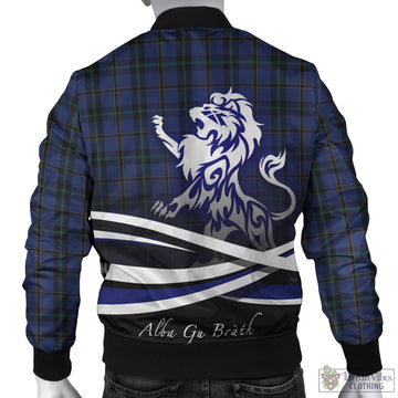 Hope (Vere-Weir) Tartan Bomber Jacket with Alba Gu Brath Regal Lion Emblem