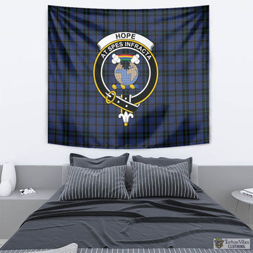 Hope (Vere-Weir) Tartan Tapestry Wall Hanging and Home Decor for Room with Family Crest