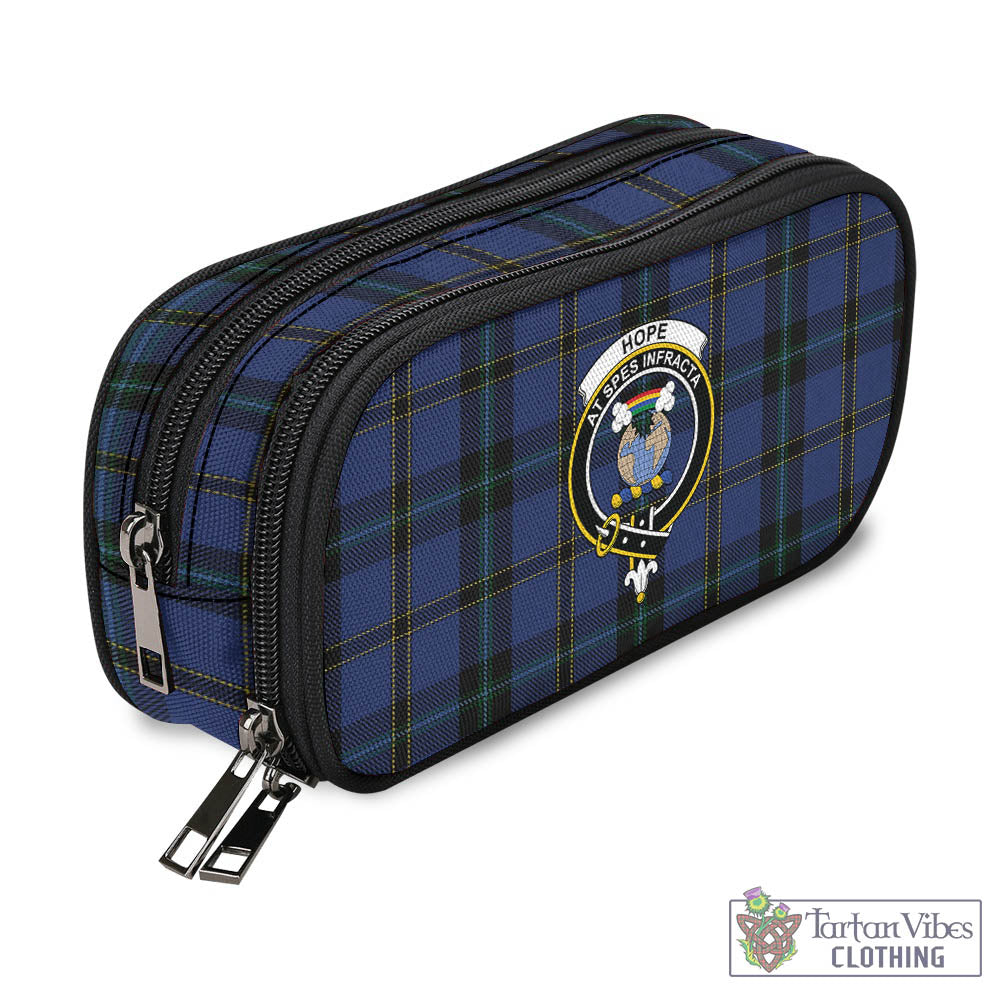 Tartan Vibes Clothing Hope (Vere-Weir) Tartan Pen and Pencil Case with Family Crest