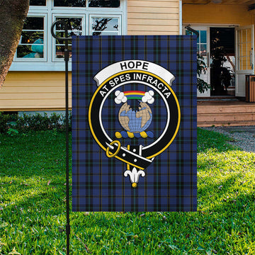 Hope (Vere-Weir) Tartan Flag with Family Crest