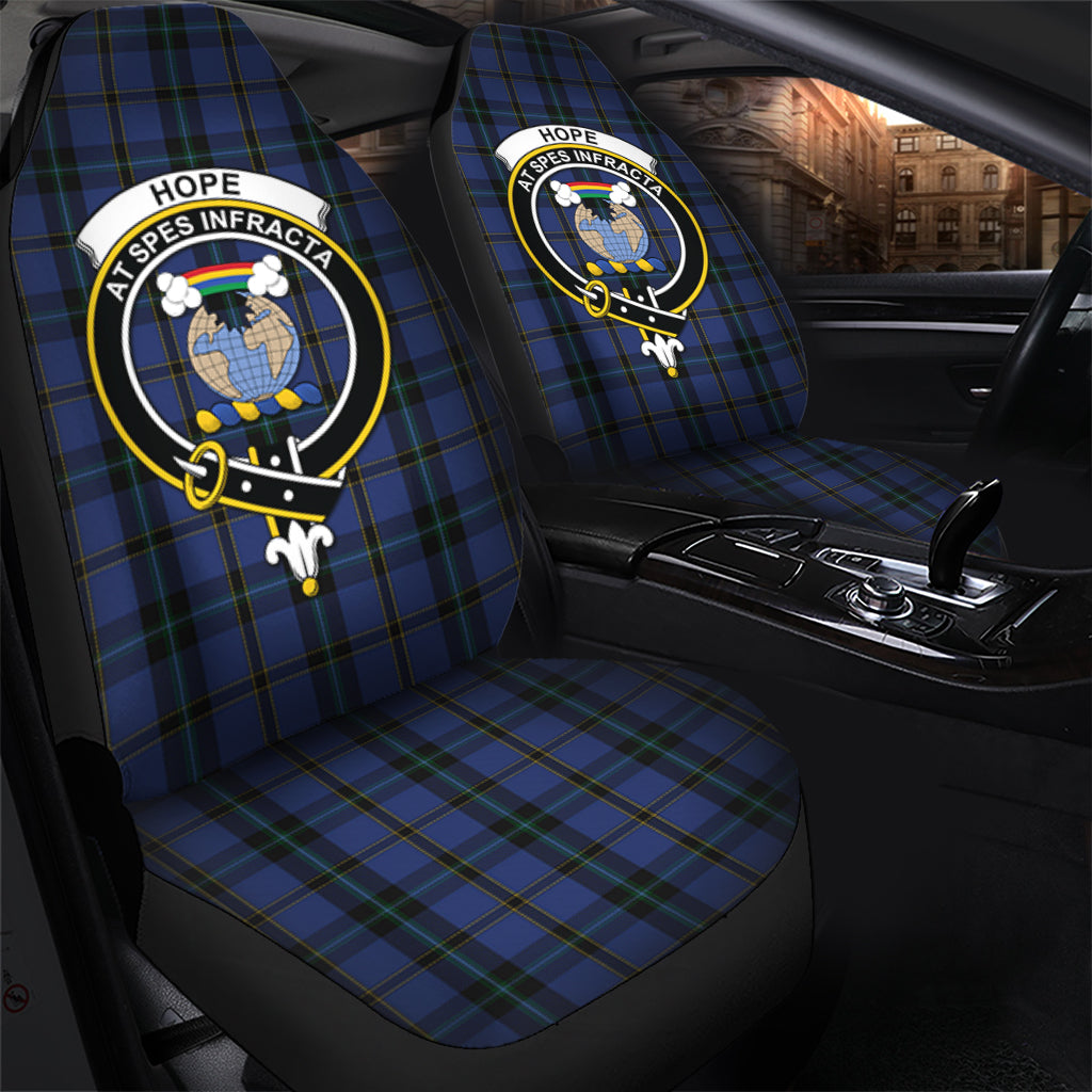 Hope (Vere-Weir) Tartan Car Seat Cover with Family Crest - Tartanvibesclothing