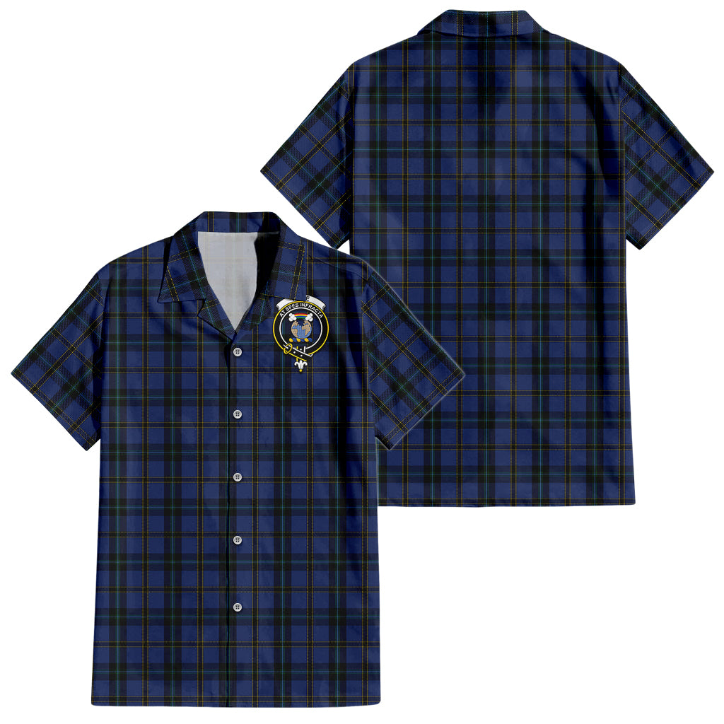 hope-vere-weir-tartan-short-sleeve-button-down-shirt-with-family-crest