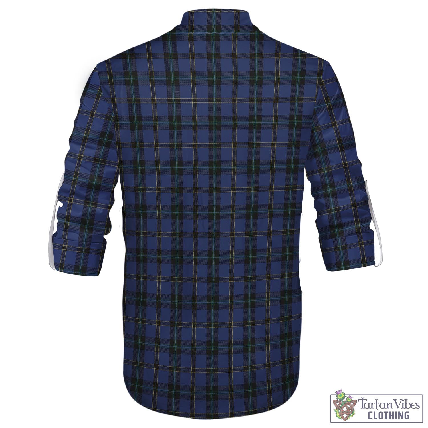 Tartan Vibes Clothing Hope (Vere-Weir) Tartan Men's Scottish Traditional Jacobite Ghillie Kilt Shirt