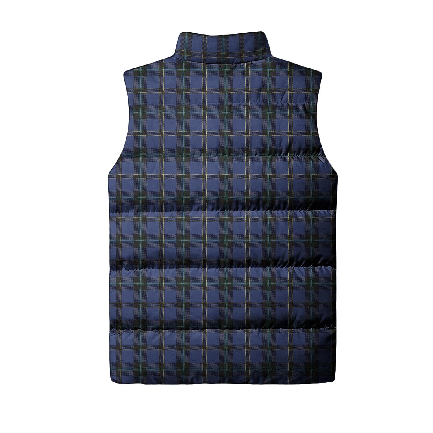 Hope (Vere-Weir) Tartan Sleeveless Puffer Jacket with Family Crest - Tartanvibesclothing