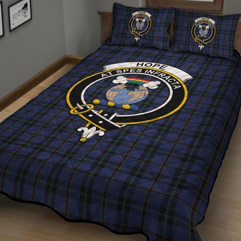 Hope (Vere-Weir) Tartan Quilt Bed Set with Family Crest - Tartan Vibes Clothing