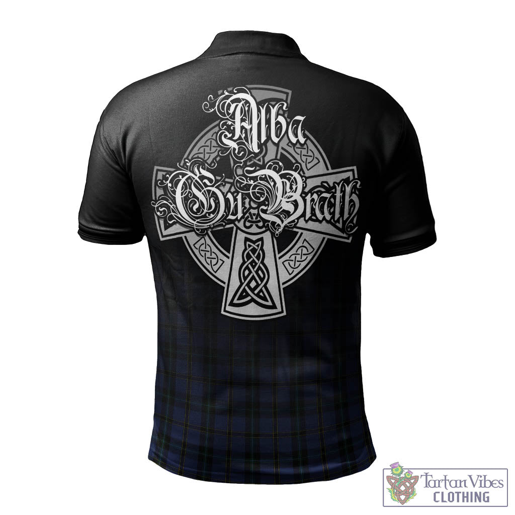 Tartan Vibes Clothing Hope (Vere-Weir) Tartan Polo Shirt Featuring Alba Gu Brath Family Crest Celtic Inspired