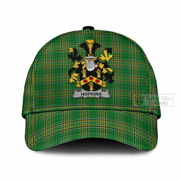 Hopkins Irish Clan Tartan Classic Cap with Coat of Arms