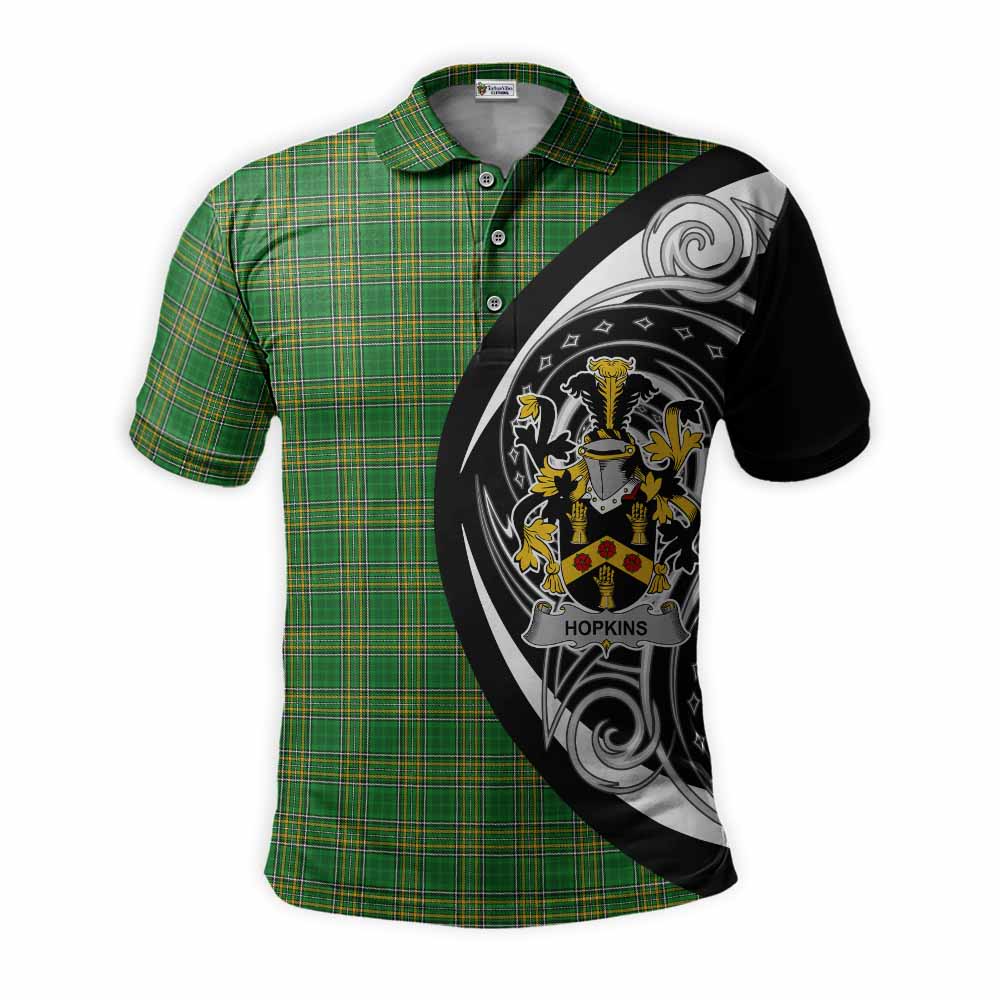 Hopkins Irish Clan Polo Shirt Celtic Circle Style Kid - Tartan Vibes Clothing
