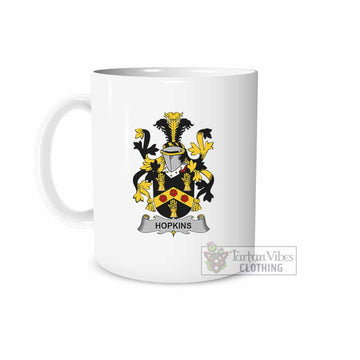 Hopkins Irish Clan Coat of Arms Ceramic Mug