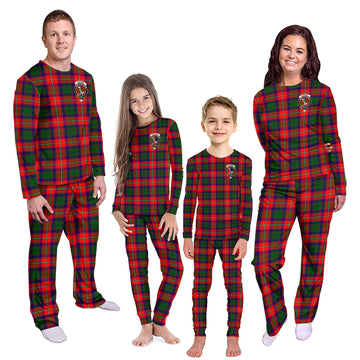 Hopkirk Tartan Pajamas Family Set with Family Crest