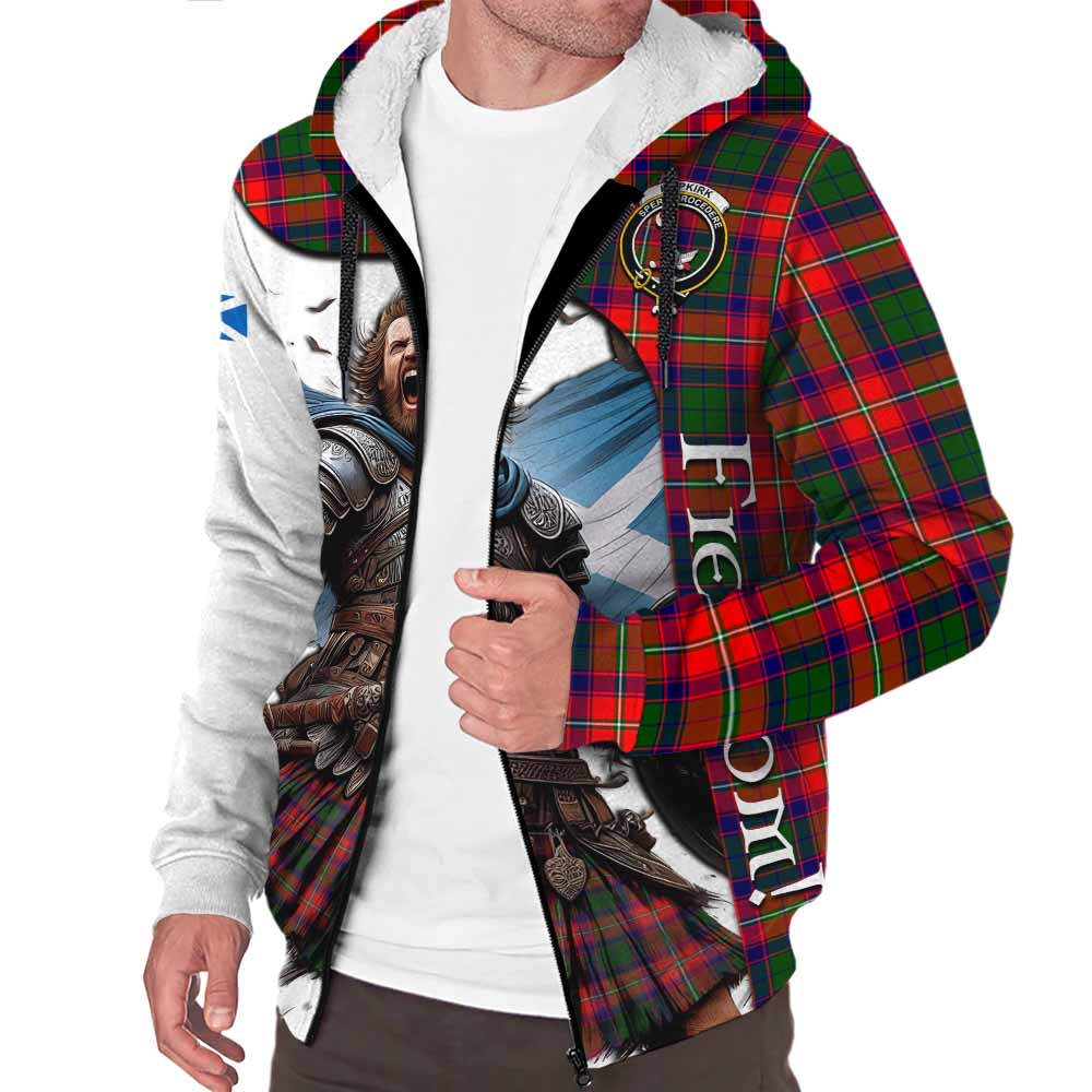 Tartan Vibes Clothing Hopkirk Crest Tartan Sherpa Hoodie Inspired by the Freedom of Scottish Warrior