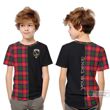 Hopkirk Tartan Kid T-Shirt with Family Crest and Half Of Me Style