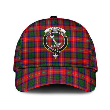 Hopkirk Tartan Classic Cap with Family Crest