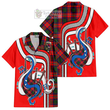 Hopkirk Tartan Short Sleeve Button Shirt with Epic Bagpipe Style