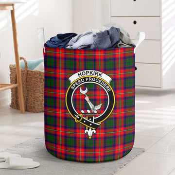 Hopkirk Tartan Laundry Basket with Family Crest