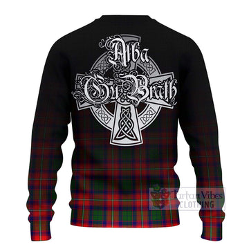 Hopkirk Tartan Ugly Sweater Featuring Alba Gu Brath Family Crest Celtic Inspired