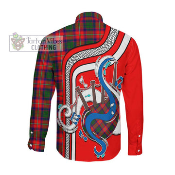 Hopkirk Tartan Long Sleeve Button Shirt with Epic Bagpipe Style