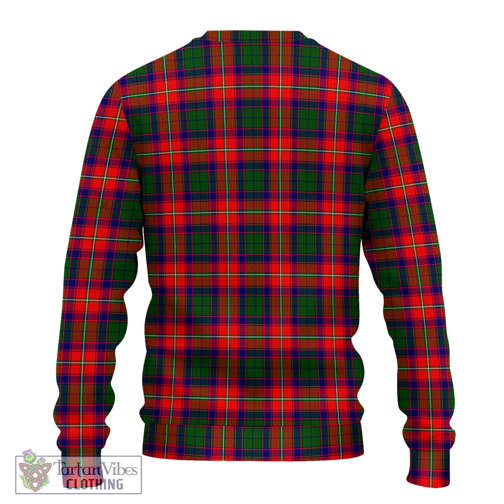 Hopkirk Tartan Knitted Sweater with Family Crest DNA In Me Style - Tartanvibesclothing Shop