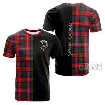 Hopkirk Tartan Cotton T-shirt with Family Crest and Half Of Me Style