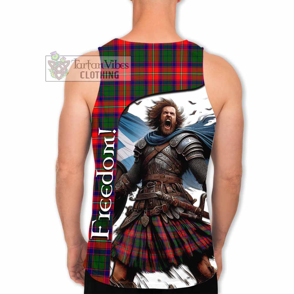 Tartan Vibes Clothing Hopkirk Crest Tartan Men's Tank Top Inspired by the Freedom of Scottish Warrior