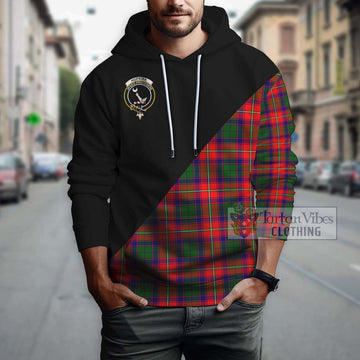 Hopkirk Tartan Hoodie with Family Crest and Military Logo Style