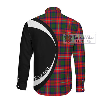 Hopkirk Tartan Long Sleeve Button Up with Family Crest Circle Style