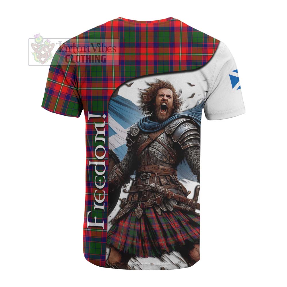 Tartan Vibes Clothing Hopkirk Crest Tartan Cotton T-shirt Inspired by the Freedom of Scottish Warrior