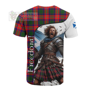 Hopkirk Crest Tartan Cotton T-shirt Inspired by the Freedom of Scottish Warrior