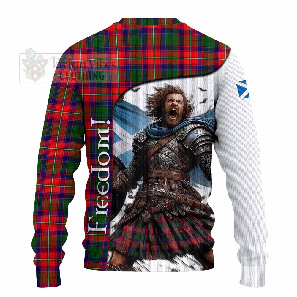 Tartan Vibes Clothing Hopkirk Crest Tartan Knitted Sweater Inspired by the Freedom of Scottish Warrior