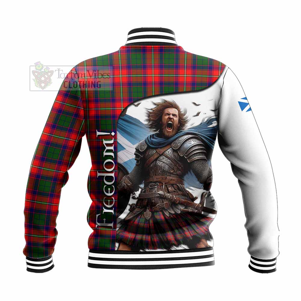 Tartan Vibes Clothing Hopkirk Crest Tartan Baseball Jacket Inspired by the Freedom of Scottish Warrior