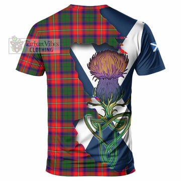 Hopkirk Tartan Family Crest T-Shirt Scottish Thistle Celtic Inspired - Tartan Vibes Clothing