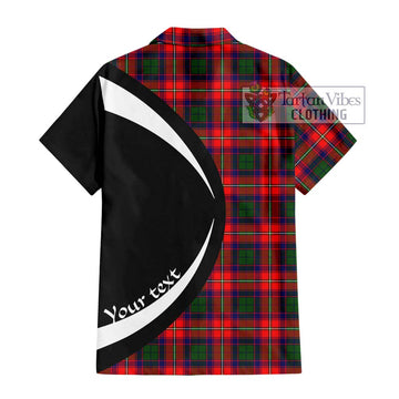 Hopkirk Tartan Short Sleeve Button Up with Family Crest Circle Style