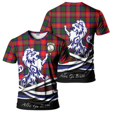 Hopkirk Tartan T-Shirt with Alba Gu Brath Regal Lion Emblem