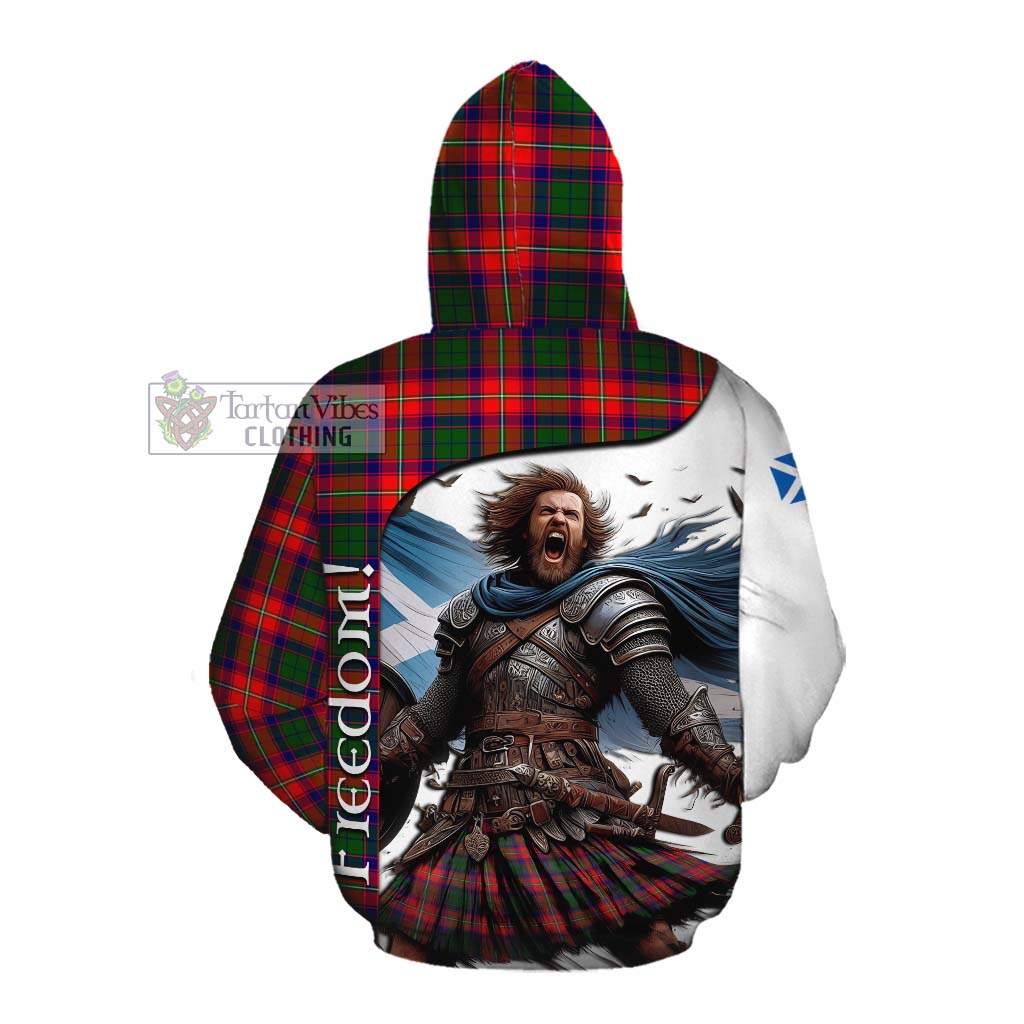 Tartan Vibes Clothing Hopkirk Crest Tartan Cotton Hoodie Inspired by the Freedom of Scottish Warrior