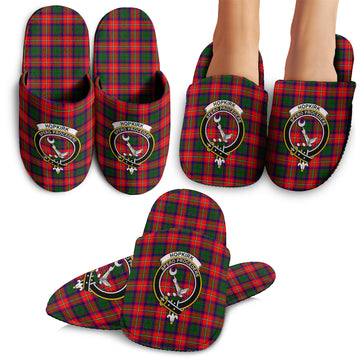 Hopkirk Tartan Home Slippers with Family Crest