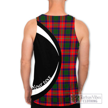 Hopkirk Tartan Men's Tank Top with Family Crest Circle Style