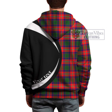 Hopkirk Tartan Hoodie with Family Crest Circle Style