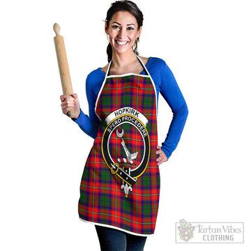 Hopkirk Tartan Apron with Family Crest