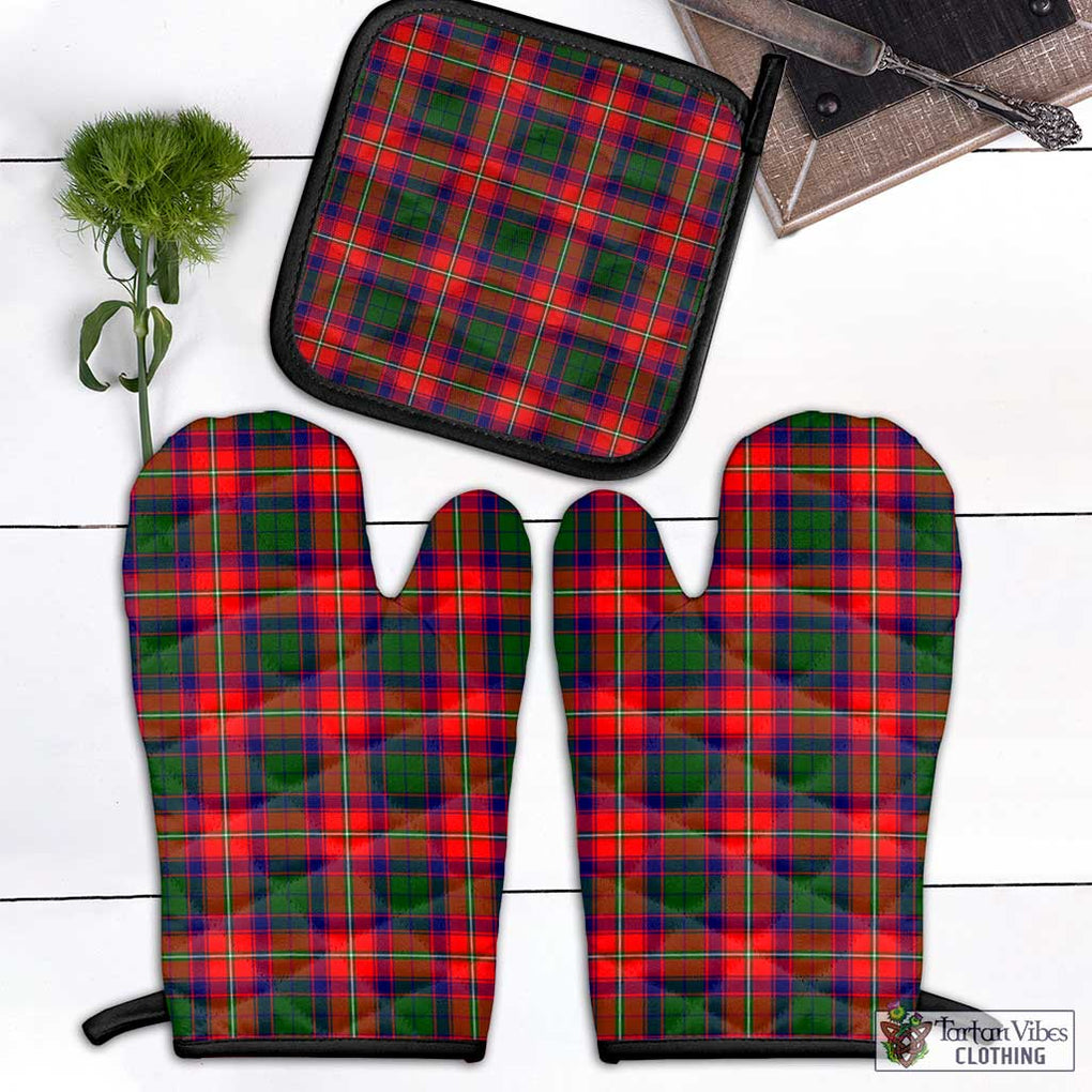 Hopkirk Tartan Combo Oven Mitt & Pot-Holder Combo 1 Oven Mitt & 1 Pot-Holder Black - Tartan Vibes Clothing