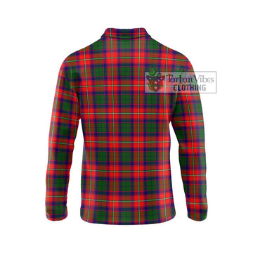 Hopkirk Tartan Long Sleeve Polo Shirt with Family Crest DNA In Me Style