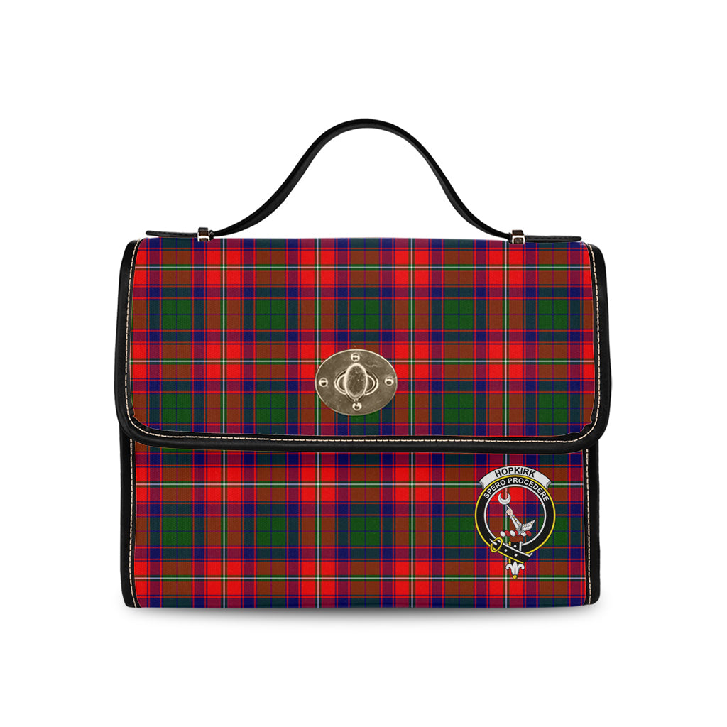 hopkirk-tartan-leather-strap-waterproof-canvas-bag-with-family-crest