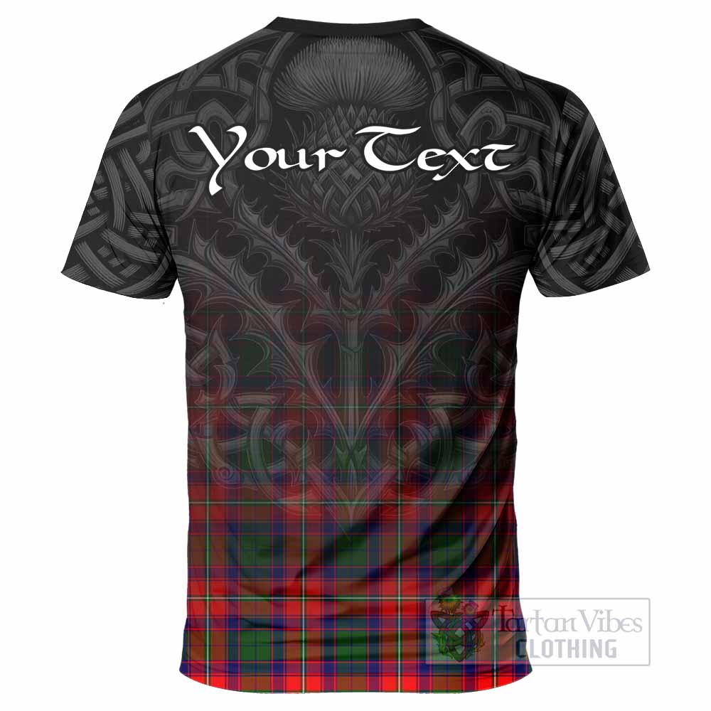 Tartan Vibes Clothing Hopkirk Tartan T-Shirt with Family Crest Celtic Thistle Vibes