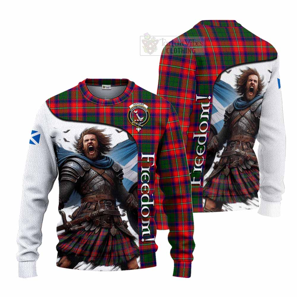 Tartan Vibes Clothing Hopkirk Crest Tartan Knitted Sweater Inspired by the Freedom of Scottish Warrior