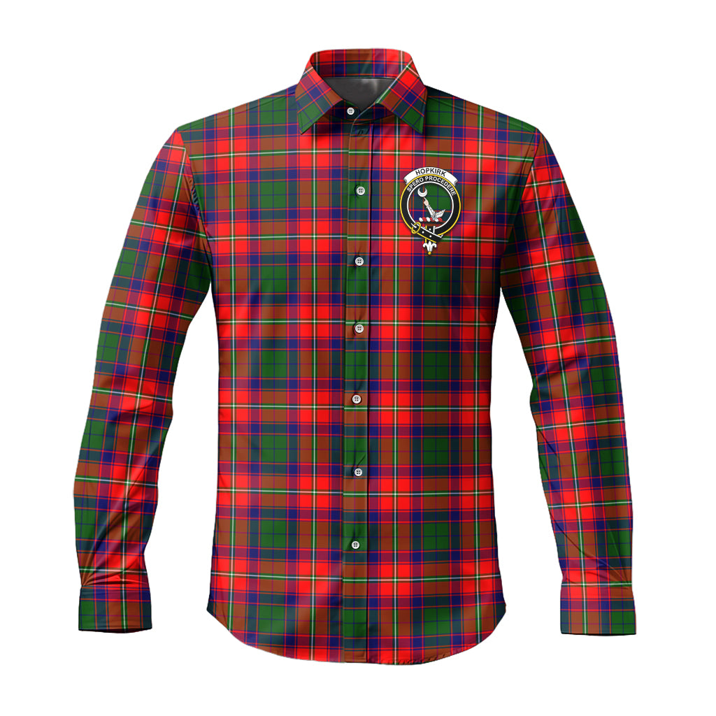 hopkirk-tartan-long-sleeve-button-up-shirt-with-family-crest